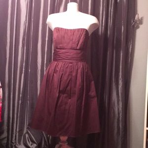 Strapless knee length dress